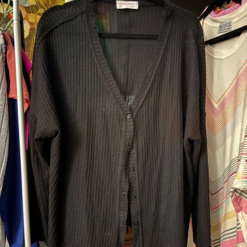 Double Zero Classic Black Cardigan